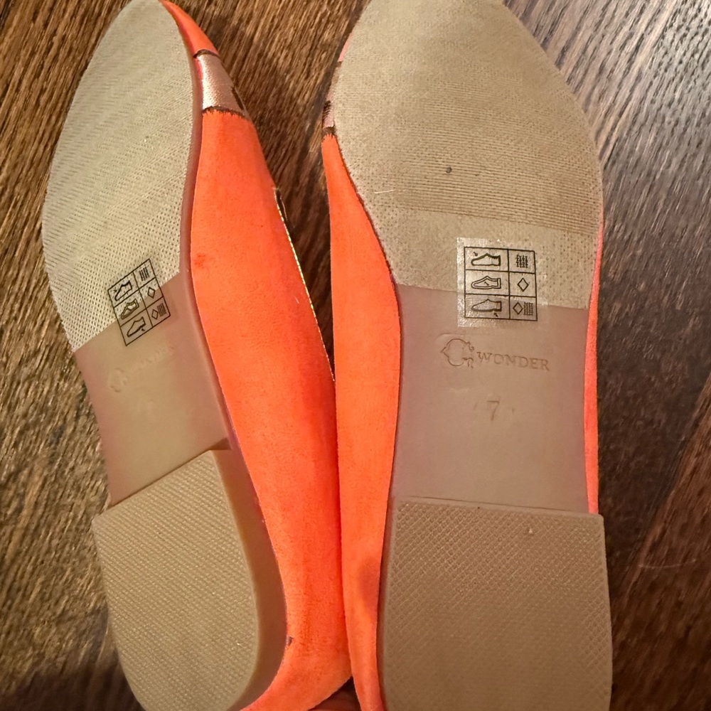 C. Wonder Orange Giraffe Design Loafers - Picture 2 of 2